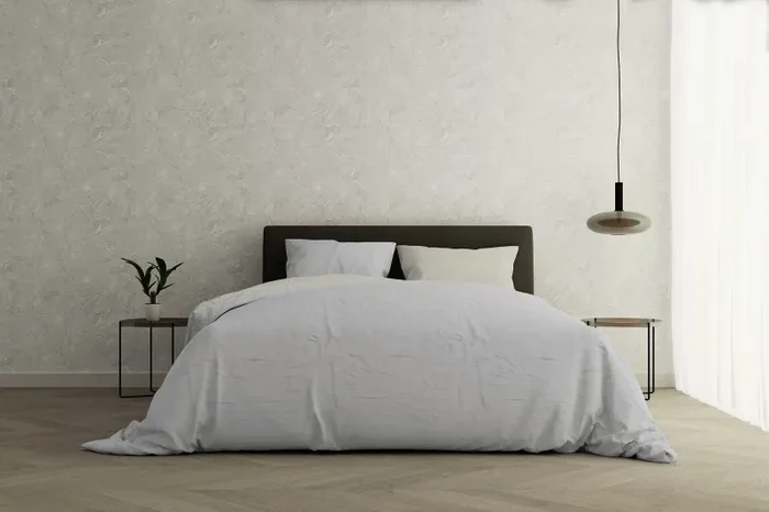 Copripiumino con Sacco e Federe Doubleface Grigio Chiaro/Panna Varie Misure - immagine 3