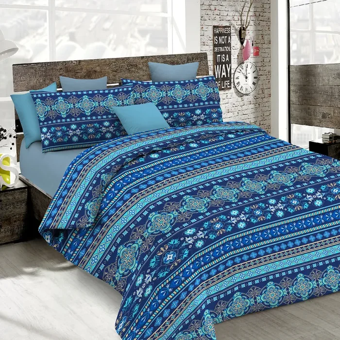 Copripiumino con stampa sul Sacco e Federe Doubleface Greca - immagine 3