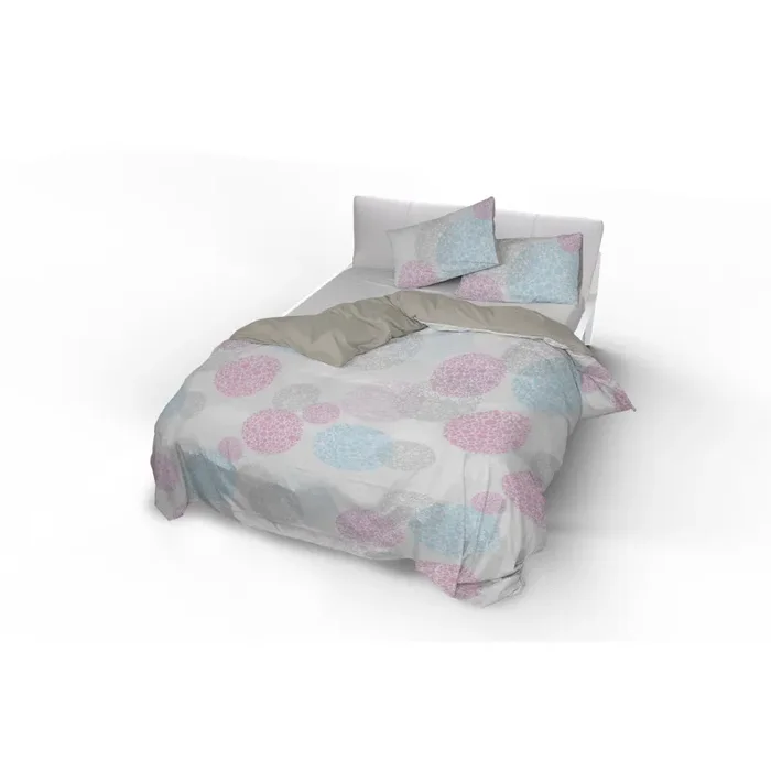 Copripiumino con Stampa sul Sacco e Federe Doubleface Molecole Moda - immagine 2