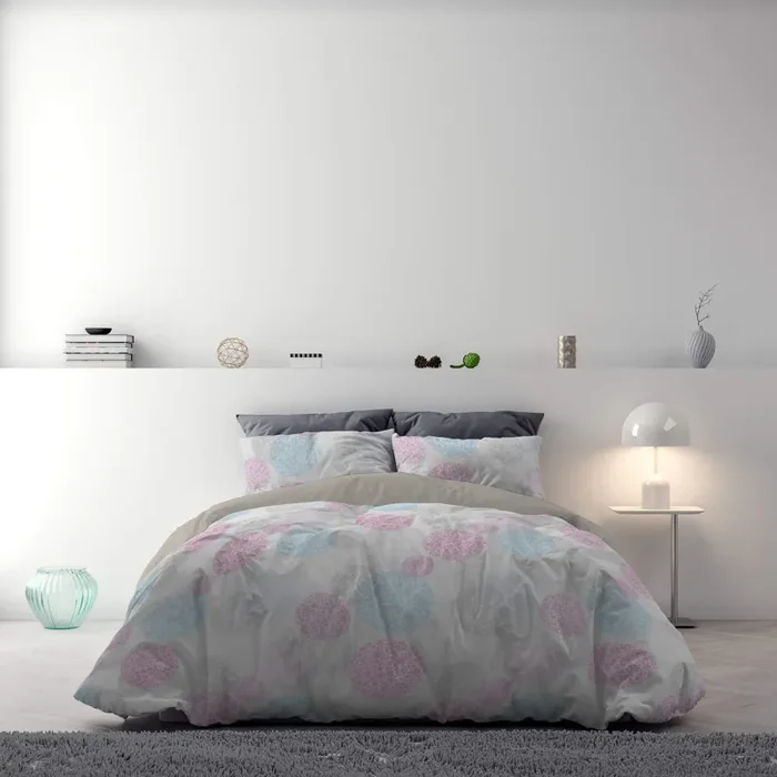 Copripiumino con Stampa sul Sacco e Federe Doubleface Molecole Moda - immagine 3