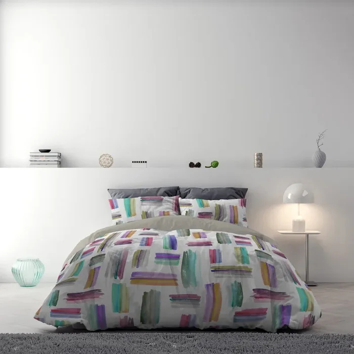 Copripiumino con Stampa sul Sacco e Federe Doubleface Multicolor In saldo - immagine 3