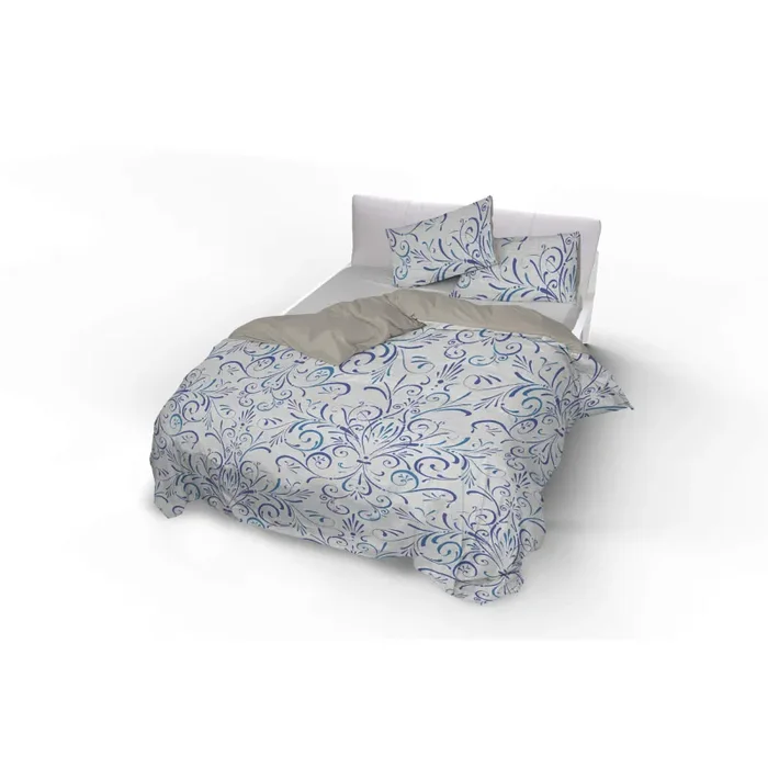 Copripiumino con Stampa sul Sacco e Federe Doubleface Ornato Tex - immagine 2