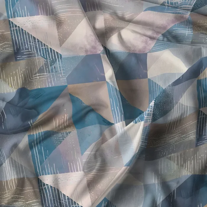 Copripiumino con Stampa sul Sacco e Federe Linea River Sepik Blue Varie Misure - immagine 3