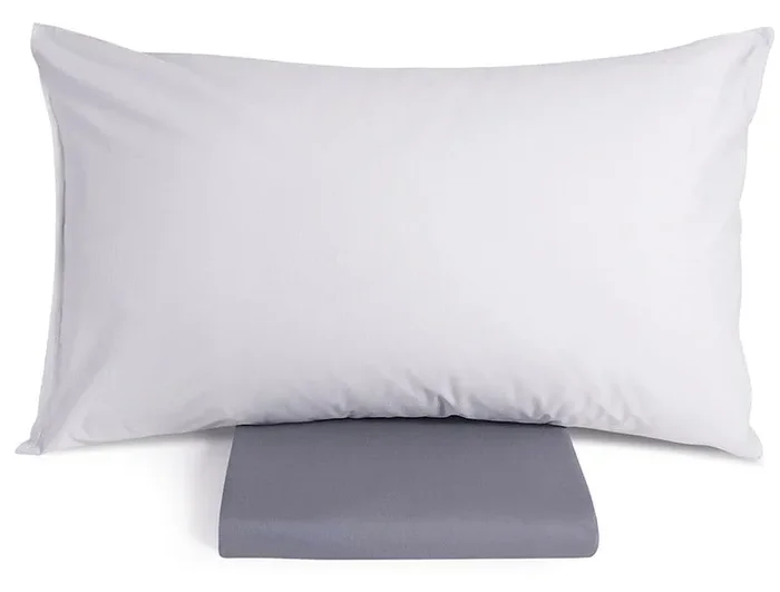 Copripiumino Double Face con Federe Mitera Giada Ostrica e Grisaglia Varie Misure