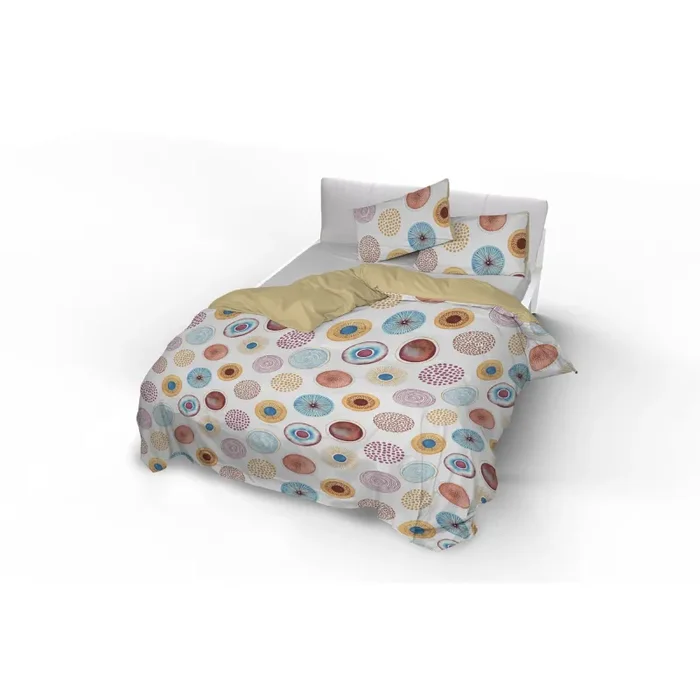 Copripiumino Double Face con Federe Stampato Circle Varie Misure Vendita calda - immagine 2