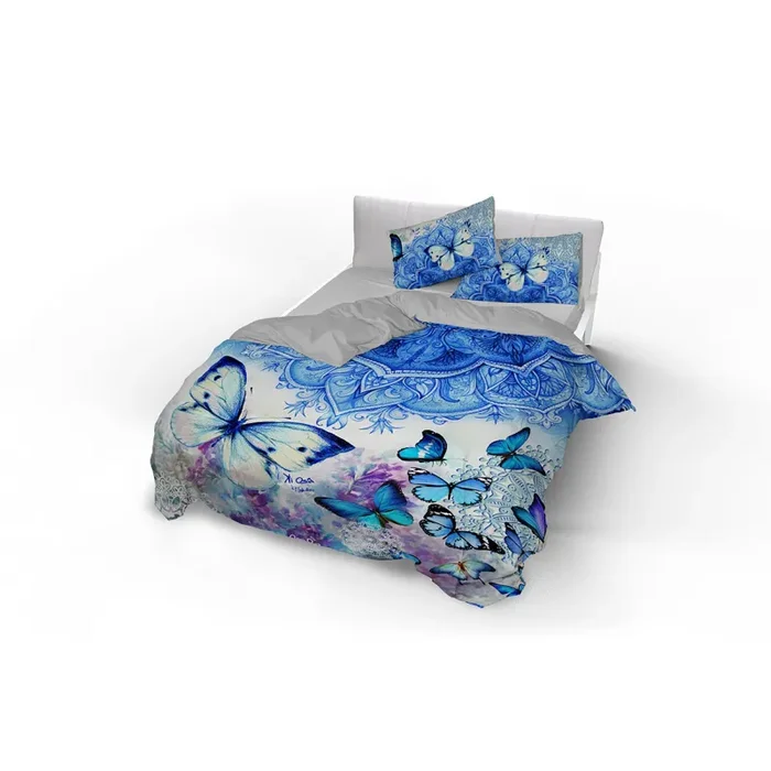 Copripiumino Matrimoniale Stampa sul Sacco e Federe Kio634 - immagine 3