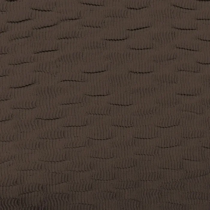 Copripoltrona Reclinabile Elasticizzato Taglia Unica con Tasca Laterale Marrone - immagine 3