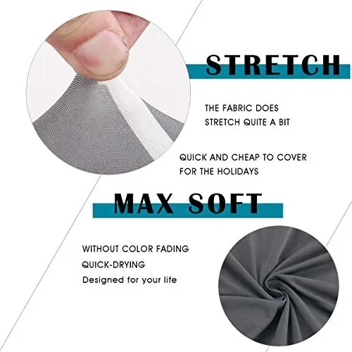 Coprisedie con Schienale 6 Pezzi, Lavabile Estraibile Misura Spazio Grigio - immagine 2