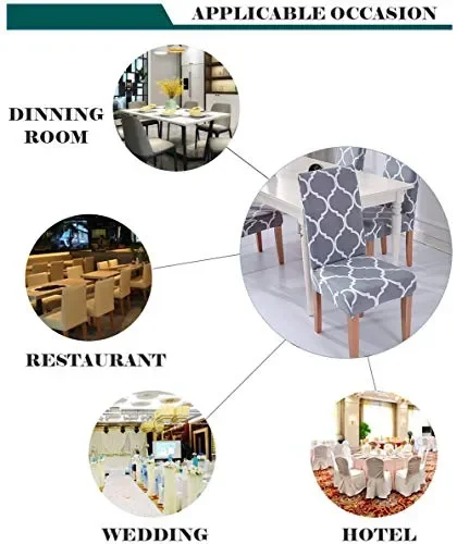 Coprisedie con Schienale 6 Pezzi, Lavabile Estraibile Misura Spazio Grigio - immagine 3