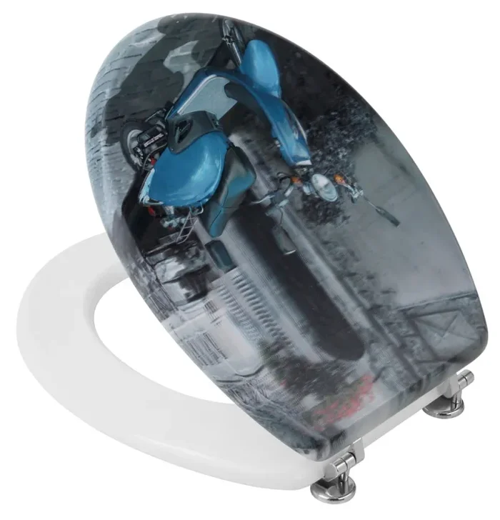 Copriwater in Mdf 3D Disegno Vespa