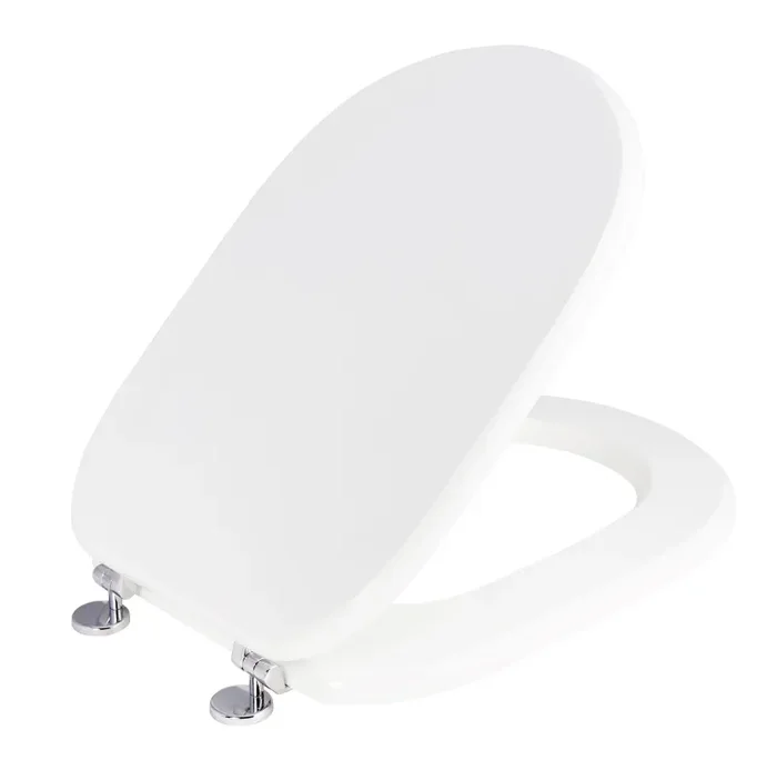 Copriwater Universale 35,1×46,3 cm in MDF Cerniere in Metallo Cromato Diana Bianco Lucido Vendita online