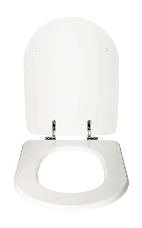 Copriwater Universale 35,3×2,9×43,3 cm in MDF Cerniere in Metallo Cromato Alpina Bianco Lucido - immagine 3