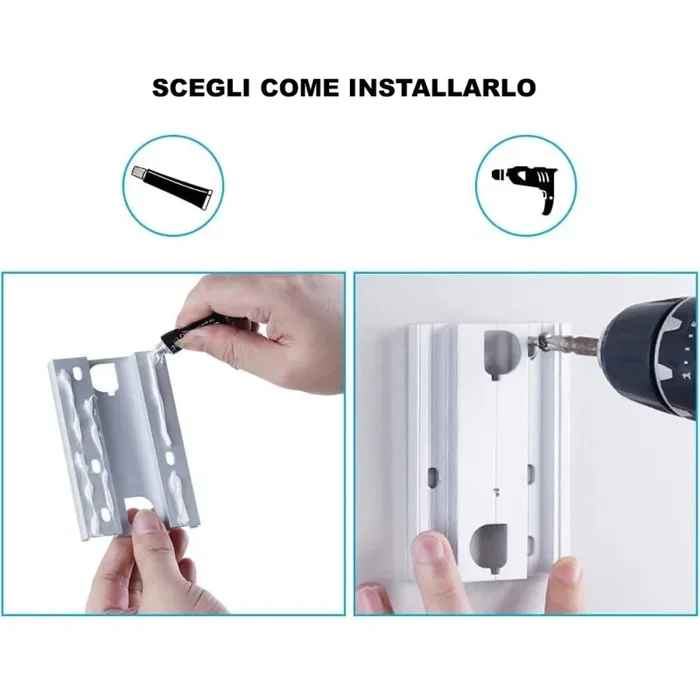 Corda stendibiancheria estendibile fino a 4m in acciaio inossidabile - immagine 2