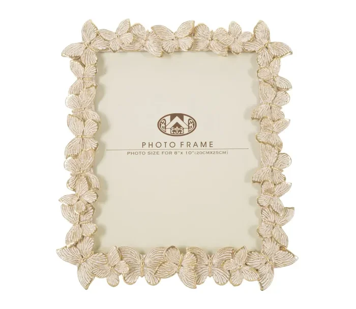 Cornice Farfalle Oro 27,5×2,6×32,5 cm in Poliresina e Vetro Online - immagine 2