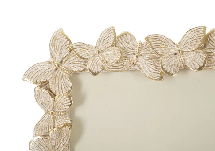 Cornice Farfalle Oro 27,5×2,6×32,5 cm in Poliresina e Vetro Online - immagine 3