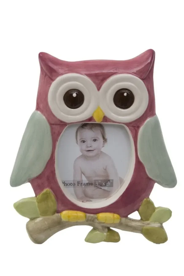 Cornice Gufo Spring 13,7x2x16 Min 4 cm Porcellana e Vetro