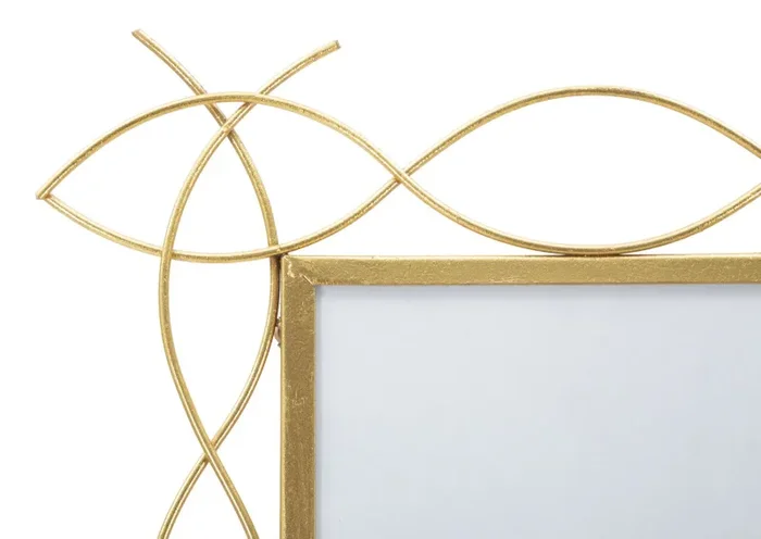 Cornice Iron Glam X 35,5×1,5×37 cm in Ferro e Vetro - immagine 3