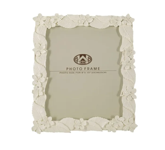 Cornice Leaf Cream 26x2x30,7 cm in Poliresina e Vetro - immagine 2