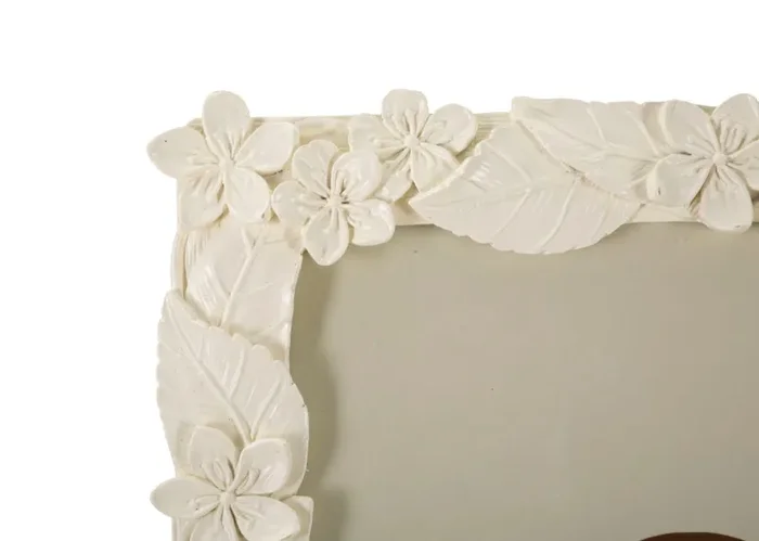 Cornice Leaf Cream 26x2x30,7 cm in Poliresina e Vetro - immagine 3
