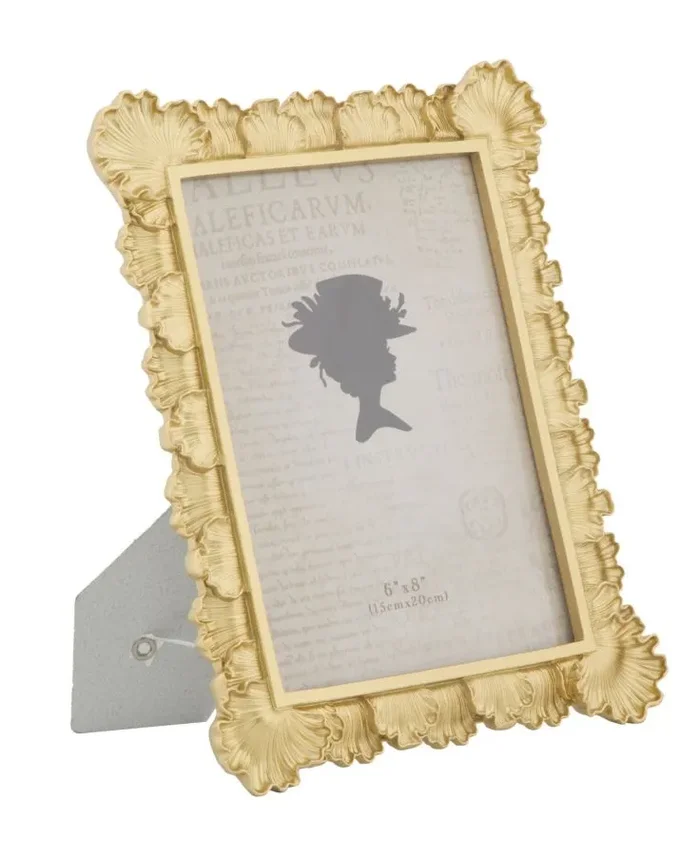 Cornice Loff Glam 21,3×2,3×26,8 cm in Resina Oro