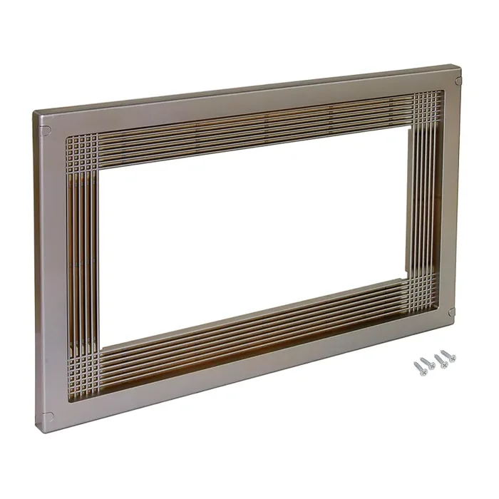 Cornice per Incasso di Forno a Microonde in Mobile da Cucina 60 cm in Plastica Emuca Nichel satinato