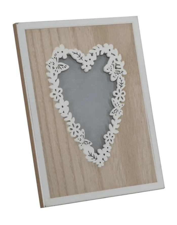 Cornice Rettangolare Live Laugh Love 17,5×1,9×22,8 cm MDF Marrone e Bianco - immagine 3