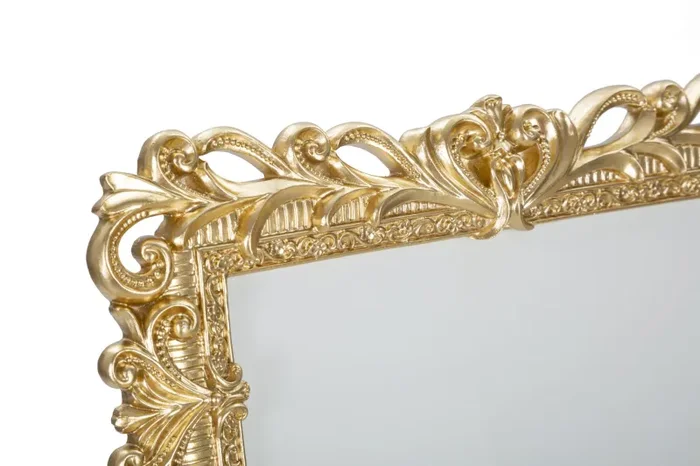 Cornice Rich 26,8x2x32,5 cm in Poliresina e Vetro Oro - immagine 3