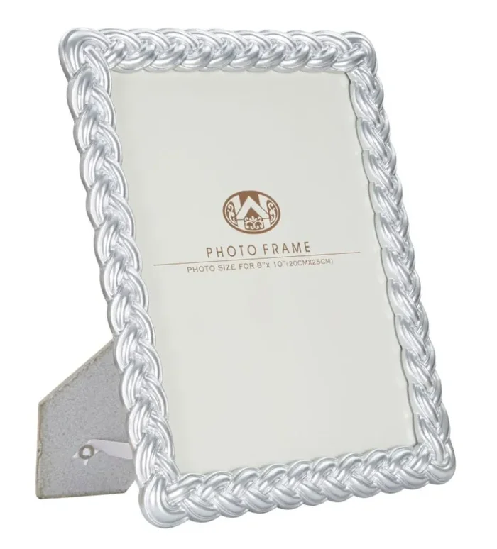 Cornice Ropy 25x2x30 cm in Poliresina e Vetro Argento