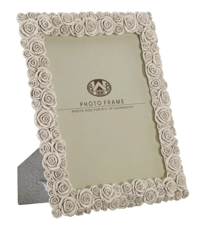 Cornice Roses 27×2,5×31,5 cm in Poliresina e Vetro