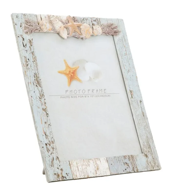 Cornice Shell 25,5×2,3×31,5 cm in Poliresina