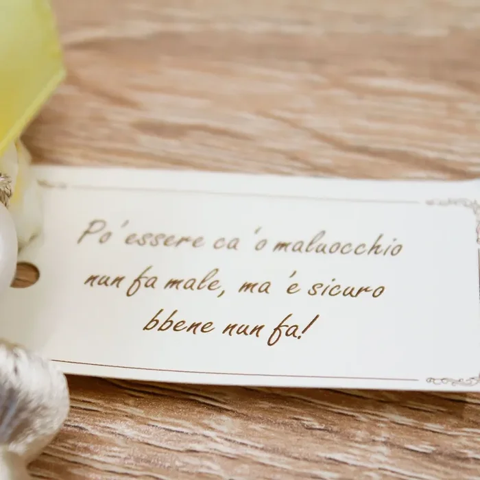 Corno Portafortuna con Limoni Porcellana di Capodimonte - immagine 3