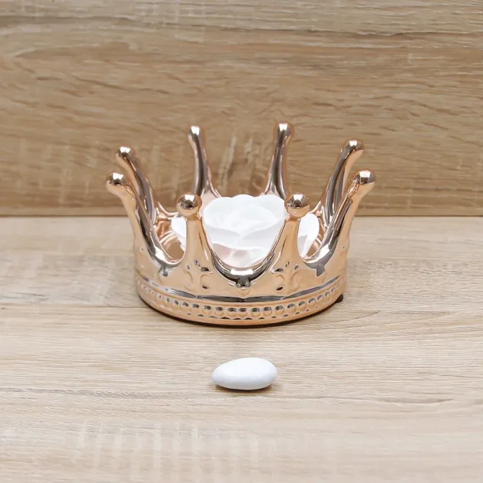 Corona con Rosa Grande Claraluna - immagine 3