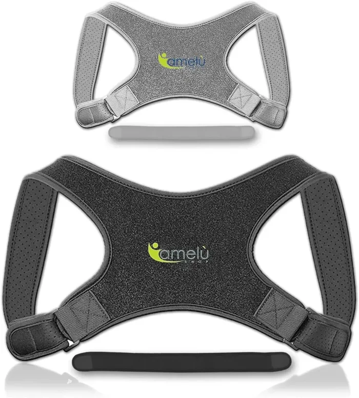 Correttore Posturale Busto Tutore Fascia Schiena Correttore di Postura Spalle Schiena in Neoprene Traspirante Fascia Reggispalle Supporto Dorsale Uomo Donna Bambini Allevia Dolore Raddrizza Schiena