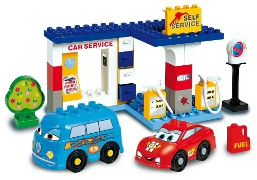 COSTRUZIONE Unico Cars For Kids-Stazione di Servizio 43pz 8565 - immagine 2