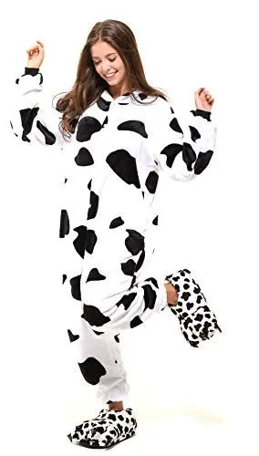 Costume Monopezzo di Animali per Adulti – Pigiami L (167-176 cm), Mucca