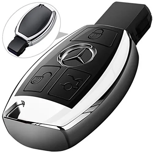 COVELL – Cover per chiave Mercedes Benz in morbido TPU di alta Argento