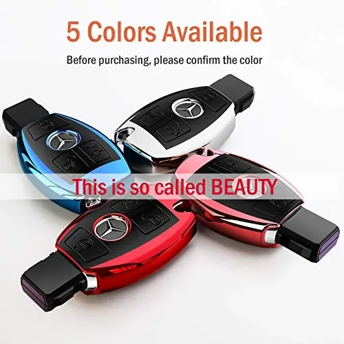 COVELL – Cover per chiave Mercedes Benz in morbido TPU di alta Argento - immagine 3