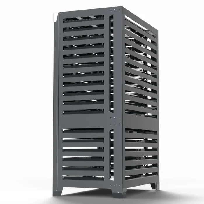 Cover Pompa di Calore 105x65x150 cm a Terra Indipendente Big Blade VL Antracite Vendita calda - immagine 2