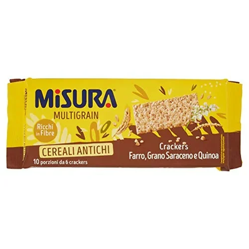 CRACKERS MULTIGRAIN CON CEREALI ANTICHI MISURA 350 GR 50 % GRASSI SALATINI… Vendita online