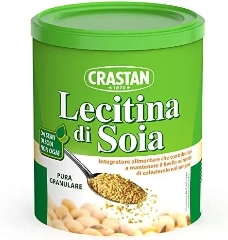 Crastan Lecitina di Soia, Pura Granulare, Integratore Alimentare con Soia non Geneticamente Modificata, 1 barattolo da 250 grammi - immagine 2