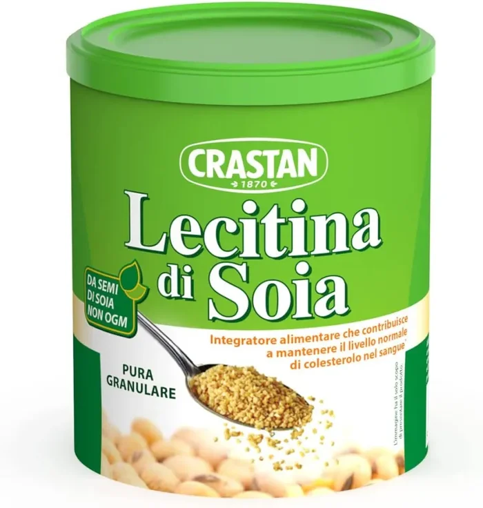Crastan Lecitina di Soia, Pura Granulare, Integratore Alimentare con Soia non Geneticamente Modificata, 1 barattolo da 250 grammi - immagine 3