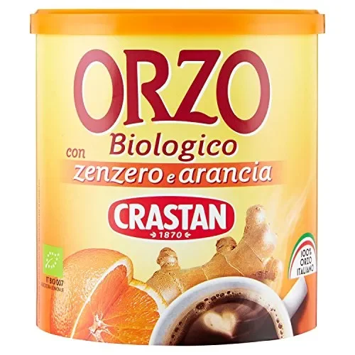 Crastan Orzo Solubile Biologico con Zenzero & Arancio – 120 Gr. Fornitura