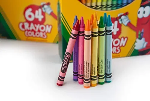 Crayola-64 Pastelli a Cera, per Scuola e Tempo Libero, Multicolore, 52-6448 - immagine 3