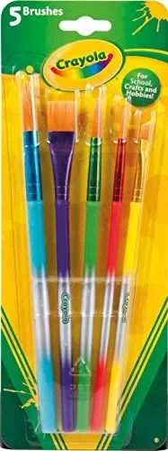 Crayola – 5 Pennelli 3007 multicolore