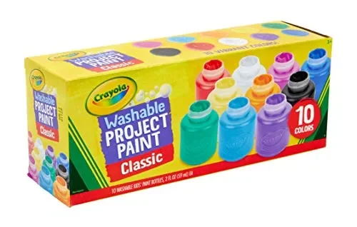 Crayola-I Lavabilissimi Tempere Lavabili in Barattolini Multicolore Fornitura - immagine 3
