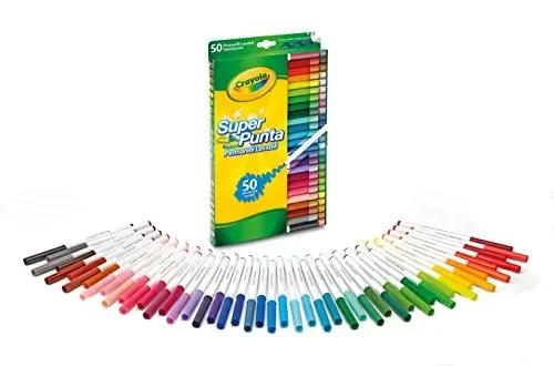 CRAYOLA Pennarelli Lavabili, Punta Media, per Scuola e Tempo Libero, 50 Pezzi - immagine 3