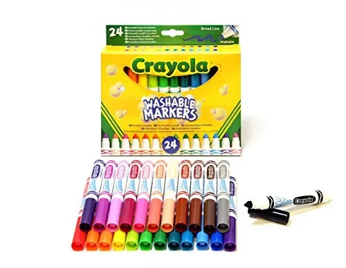 CRAYOLA- Scorta 3 Confezioni di 24 Pennarelli Maxi Punta, inchiostri… Fornitura - immagine 2