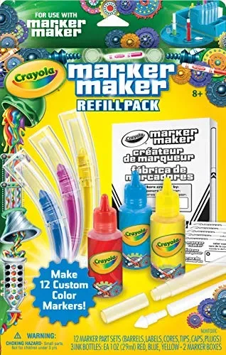 CRAYOLA- Set Ricarica Laboratorio dei Pennarelli, Multicolore, 74-7055