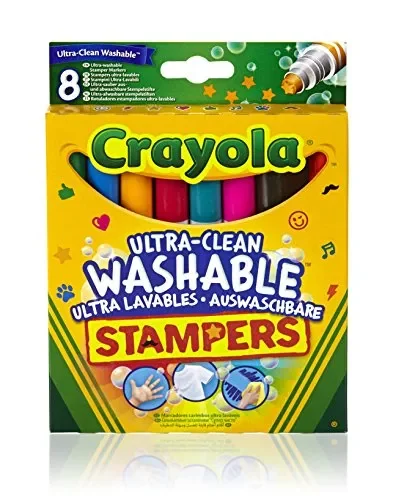 CRAYOLA Ulra Pennarelli Ultra-Lavabili, Punta a Stampino, per multicolore
