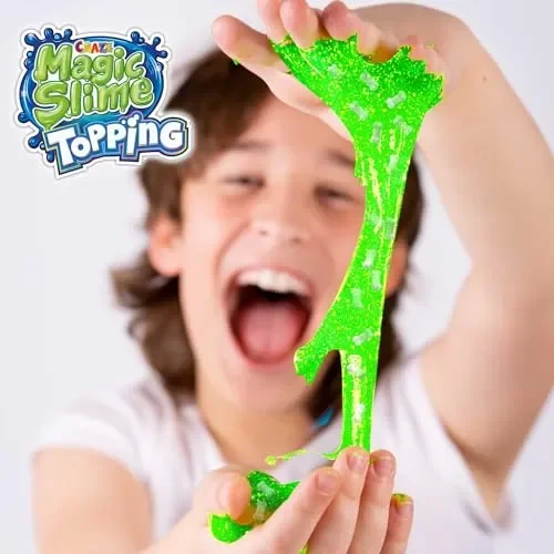 CRAZE Magic Slime Topping, Slime per bambini, contiene 70 ml di Slime e due toppings, 6 colori di Slime e topping casuali - immagine 2
